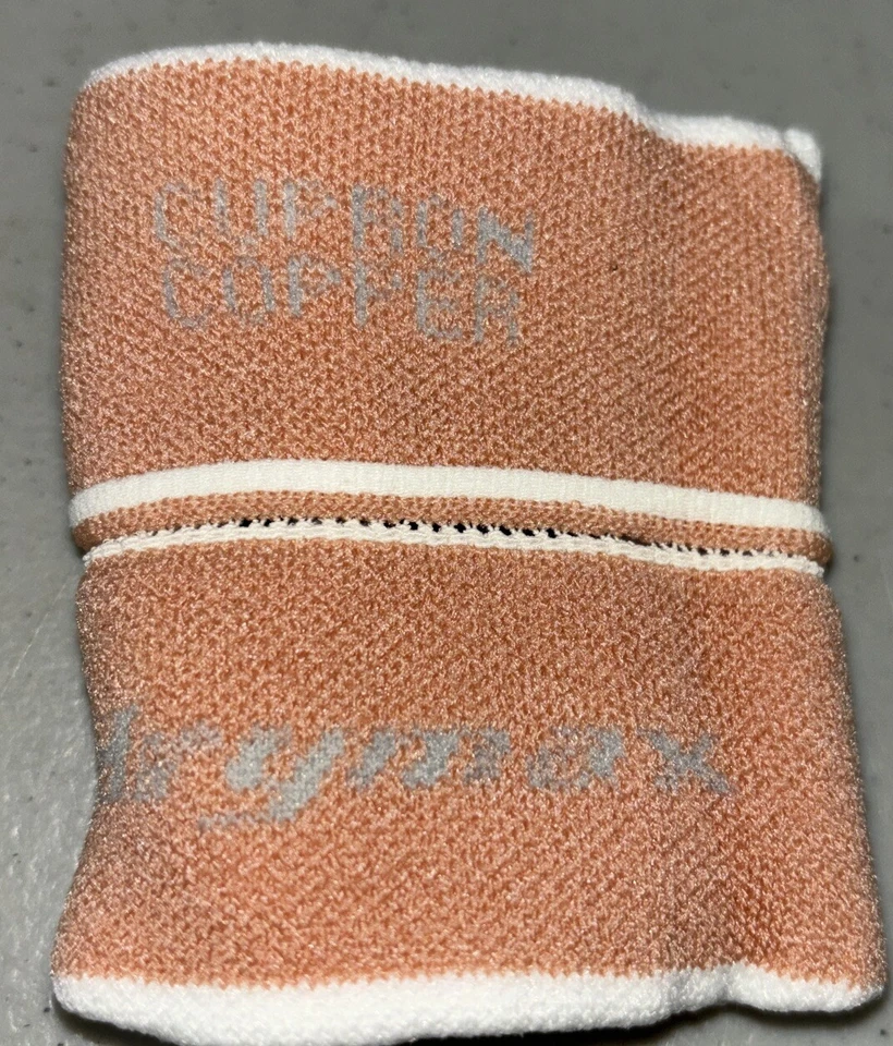 NEW TWO PAIR Starter wristband drymax Cupron Cooper White Performance. AAF - Image 4 of 4