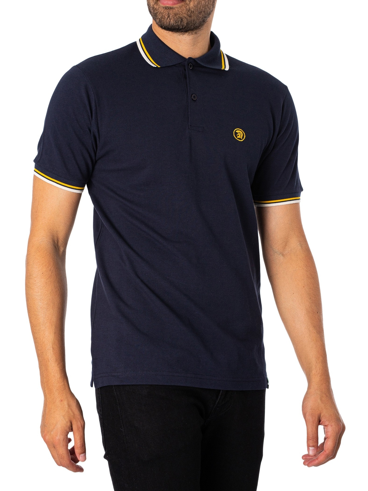 Мужская трикотажная рубашка поло Trojan синяя 2290₽