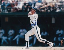 DENNY WALLING   HOUSTON ASTROS   ACTION SIGNED 8x10