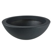 Kunststoff Pflanzschale Rund Anthrazit - 52Cm - Blumen Pflanz KüBel Schale AußEn