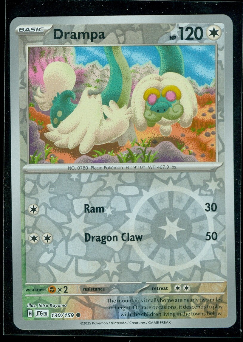 Pokemon DRAMPA 130/159 Journey Together  Rev Holo - MINT