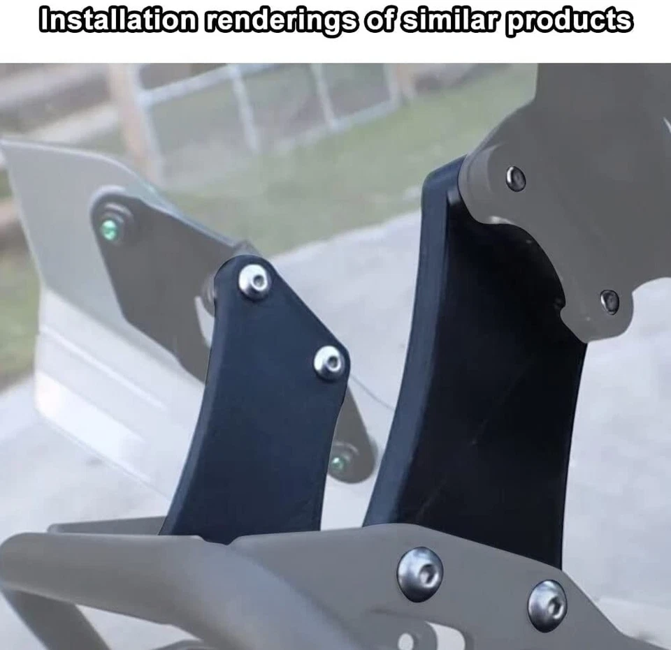 Elevador de parabrisas apto para parabrisas KAWASAKI KLR650 2022-2024 KLR650 KLR 650 Foto 2 de 4