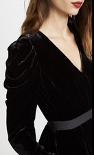 Ulla Johnson Sabine Blouse Top Black Velvet AU8-US4 Barneys New York Womens NY