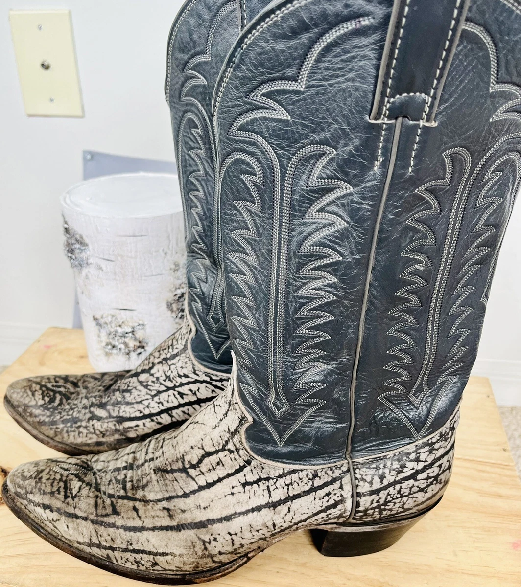 Buffalo hide on sale mens cowboy boots