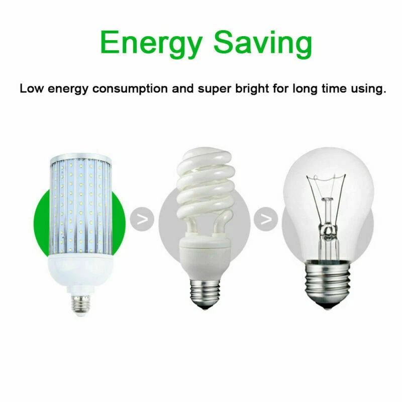 1 ~ 12 шт. 300 Вт эквалайзер. Светодиодная кукурузная лампа 168-Chip E26 2600 лм 50 Вт холодный дневной свет 6000K - Изображение 4 из 4