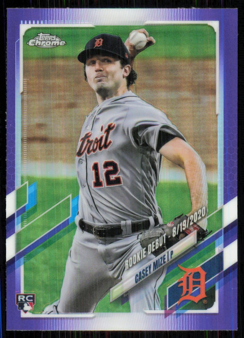 2021 Topps Chrome Update Purple Refractor Casey Mize Rookie #USC73