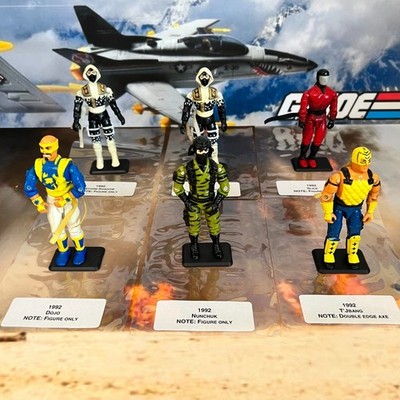 GI Joe 1992 Ninja Force Lot   Dojo, Nunchuk, T Jbang, Storm Shadow x2, Slice