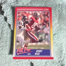 SCORE 1990 All Pro Jerry Rice San Francisco 49ers #590 Football Card