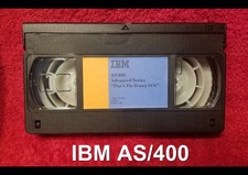 Computer Film:Rare IBM AS/400 Advanced Series VHS promo tape original color 1994