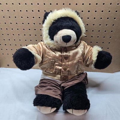 Build A Bear Workshop Black Grizzly Bear Plush Black Nose BAB With Clothes