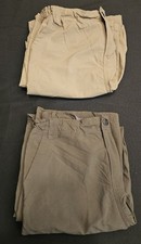 2 PAIRS-REI convertible pants-boys XL 18-hiking/camping-1 olive green-1 khaki