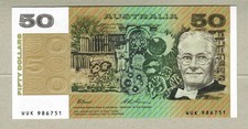 AUSTRALIA: 50 Dollars Banknote,(UNC),P-47i,1994,No Reserve!