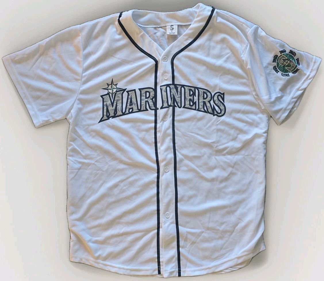 未使用品 SEATTLE MARINERS, 24 GRIFFEY ユニフォーム VINTAGE Ken Griffey Jr. #24 Mariners Throwback Black Sewn Stitched