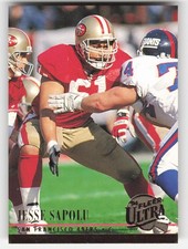 Jesse Sapolu, 1994 Ultra, #281, San Francisco 49ers,