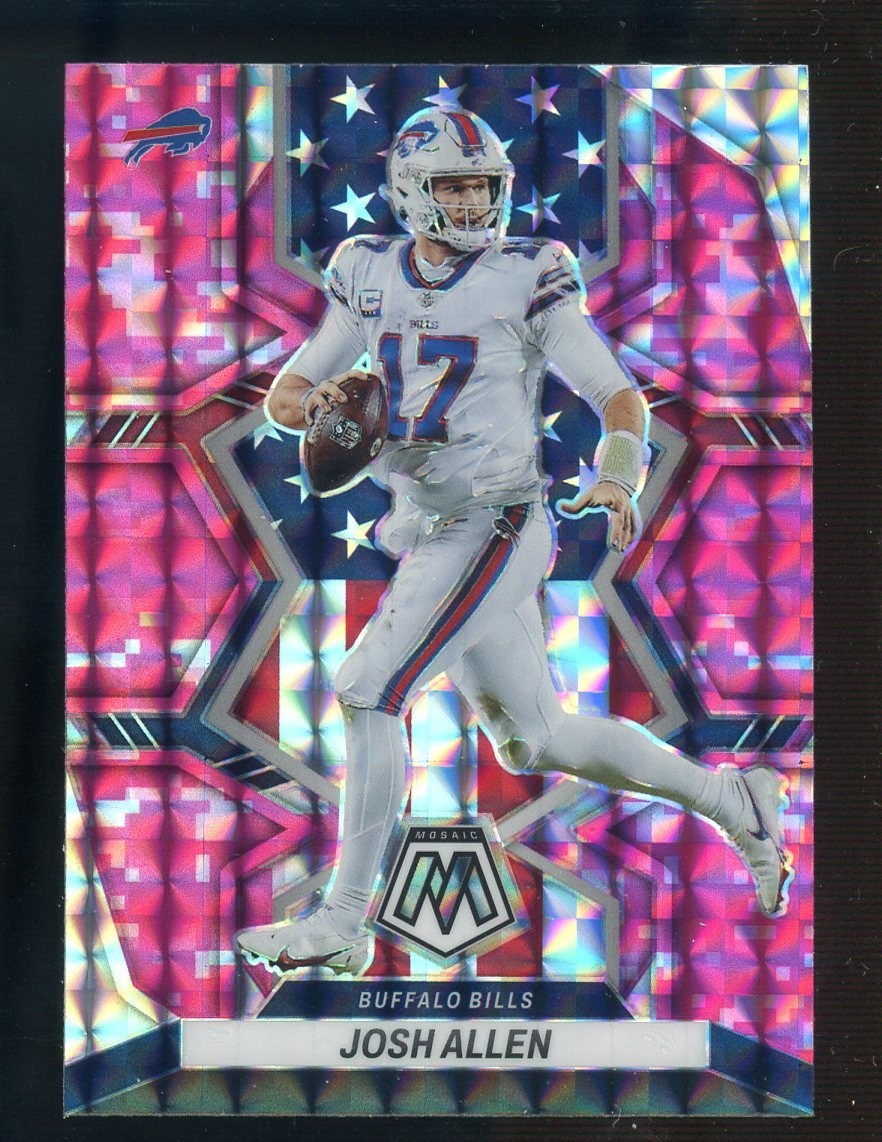 Auction #2 2022 Mosaic Pink Camo Mosaic Prizm #253 Josh Allen Bills