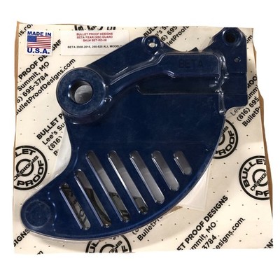 Bullet Proof Designs Beta Rear Sharkfin Disc Guard SKU Bet-Rd-08 Blue 2008-2015
