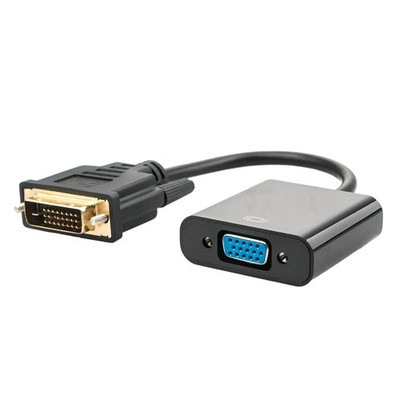 20cm Durable DVI to VGA Cable Adapter 1080P HD Converter For Multiple Brands