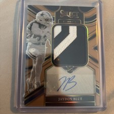 2025 Panini Select - Jumbo Rookie Auto Patch Jaydon Blue #JRS-JBE 11/49 Cowboys