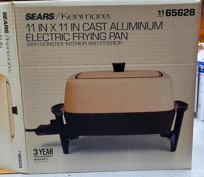 Vtg Sears Kenmore Electric Skillet Fry Pan Brand New in Box. 1982