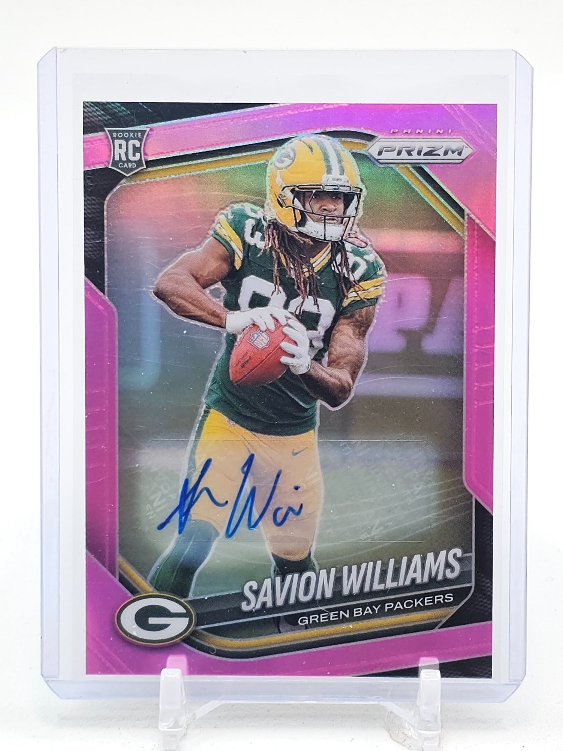 Savion Williams Panini Prizm #306 Autograph Pink