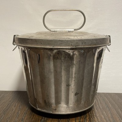 Vintage German Bread Pudding Cake Bucket Baking Pot Primative Farmhouse Decor