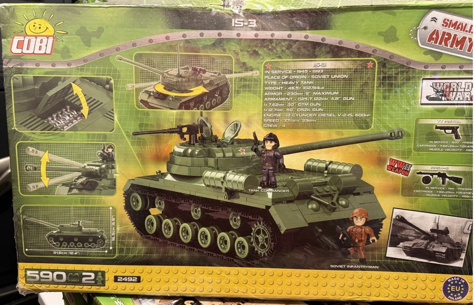 COBI 2492 SMALL ARMY WORLD WAR II IS-3 - Image 2 of 2