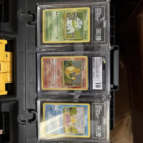 Pokémon TCG TAG- Bulbasaur, CGC - Charmander, TAG - Squirtle CLV