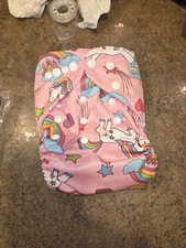 5 NEW ALVABABY REUSABLE, ADJUSTABLE CLOTH DIAPER COVERS W/ 10 INSERTS