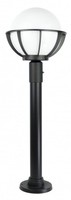 Standleuchte Schwarz Weiß Aluminium E27 IP43 H:90 Cm AußEnlampe Einfahrt