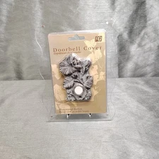 Figi Bee Floral Hand-Cast Solid Brass Doorbell Cover w/ Illuminated Button