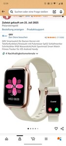 GRV Smartwatch roségold – defekt (geht an, kein Display)