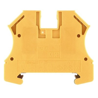 2pcs WEIDMULLER WPE 6 1010200000 PE Terminal 2 Connections Green-yellow New  KD 