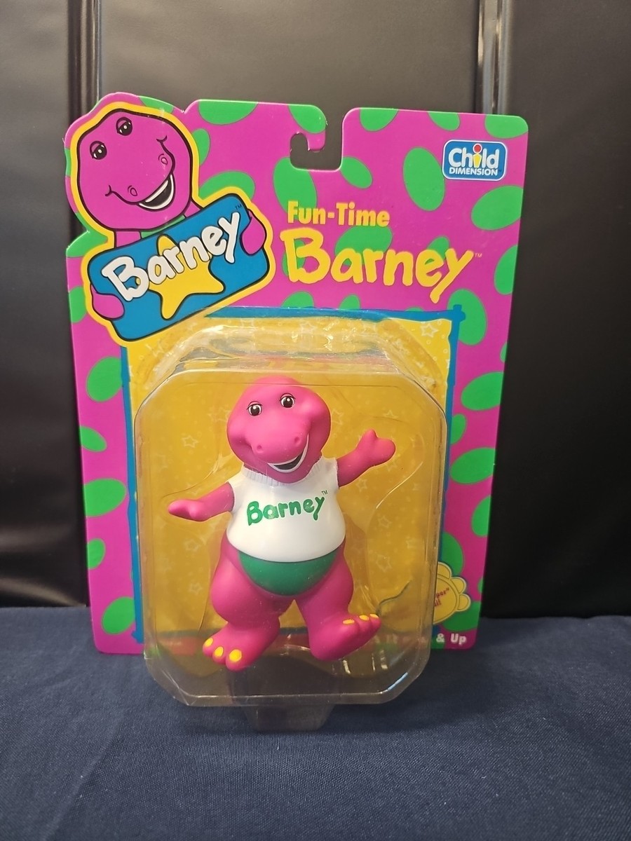 8 Fun-Time Assorted Barney + Baby Bop Vinyl Figure Hasbro 1993 NOS