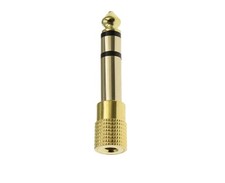 TRS Stereo Audio Headphone Adapter 6.35mm 1/4" Female to 3.5mm 1/8" Male Jack