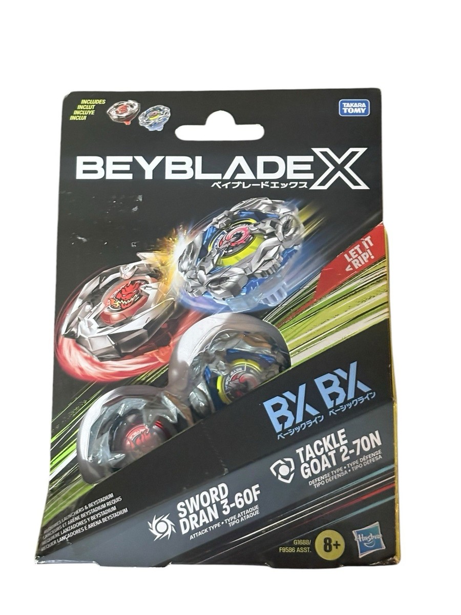 Hasbro Takara Tomy Beyblade X Sword Dran 3-60F Tackle Goat 2-70N