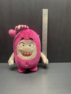 Oddbods Cartoon Stuffed Plush Toy Soft pink  Pogo 13'' Used VGUC 