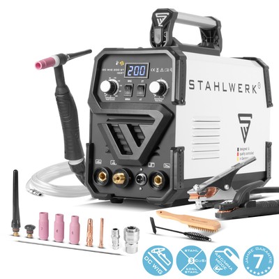 Schweißgerät Stahlwerk DC Wig 200 ST IGBT HF Wig Inverter mit MMA E HAND