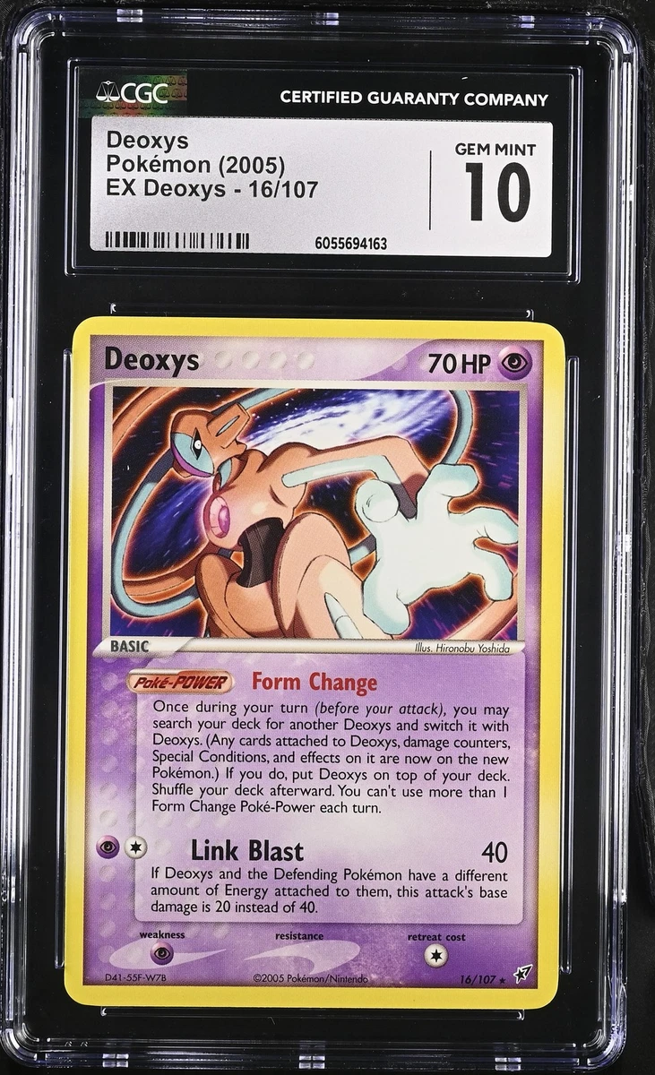 Pokémon TCG EX Deoxys Grade 10 Individual Collectible Card Game