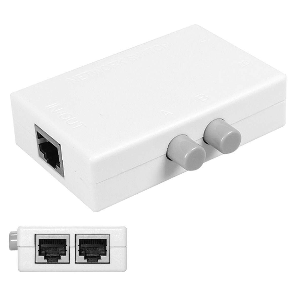 Commutateur réseau RJ45 UTP - Séparateur LAN Cat pour alterner entre deux lignes internet