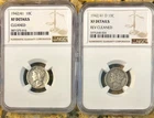 Mercury Dime 1942/41-P & 1942/41-D NGC "XF Detail": A Matched Pair of Overdates