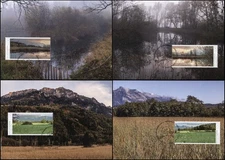 Liechtenstein 2015 Nature Reserves in Liechtenstein (Maxi Cards Set. Mint)