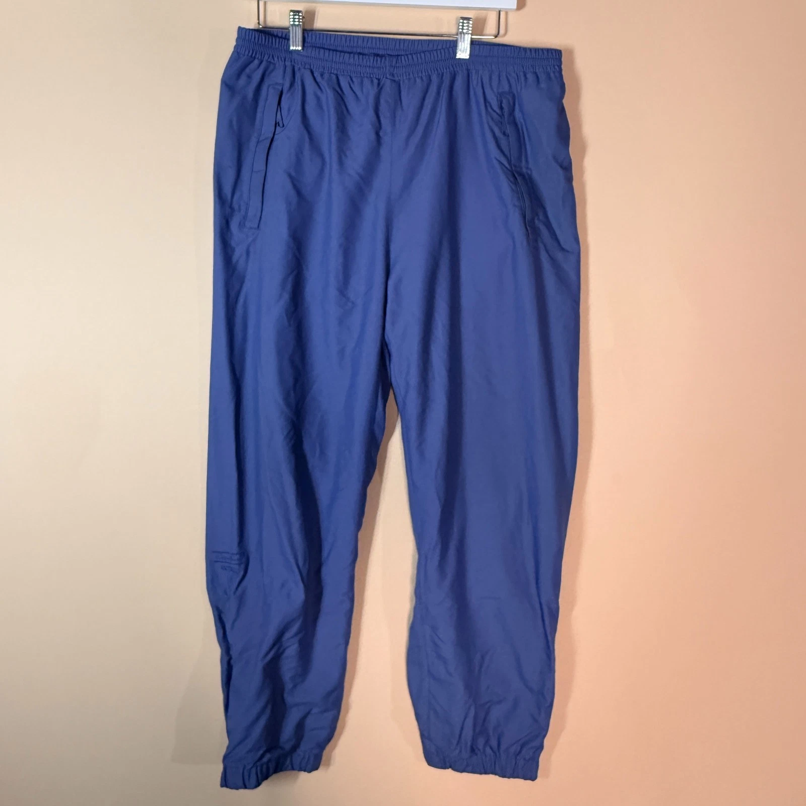 Vintage Eddie Bauer Ultra Tech Soft Shell Joggers Snow Pants Blue Men's Medium M