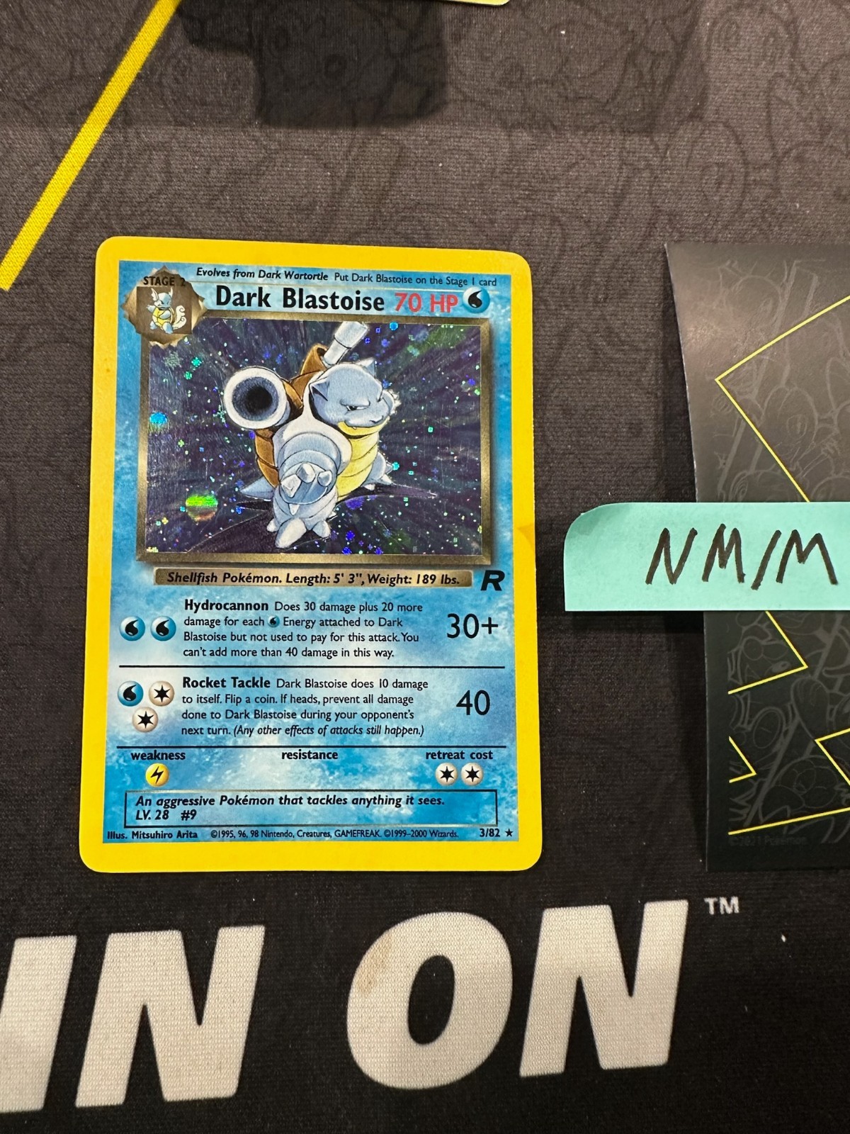 Pokemon Card Dark Blastoise Team Rocket Unlimited WOTC Vintage 3/82 118 💎NM💎