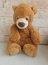 Aurora Bear Plush Stuffed Animal brown Tan Sleepy Eyes