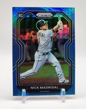 2021 Panini Prizm Baseball NICK MADRIGAL Carolina Blue Prizm RC WHITE SOX #106