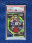2024 Panini Prizm - Rookie Gear Drake Maye Neon Green Pulsar Prizm PSA MINT 9
