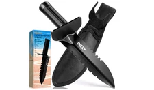 Metal Detector Shovel Heavy Duty Double Serrated Edge Digger Detecting Digging