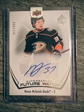 Hockey Card Design Evolution: SP Authentic Future Watch Rookie Card 8