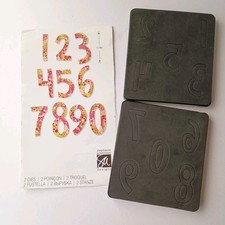 Sizzix Bigz Die Set Fresh Blossoms Numbers 2 Dies 661653 Discontinued Rare