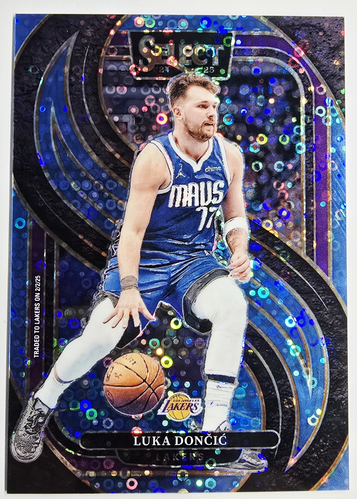2024-25 Select Luka Doncic Premier Level Light Blue Disco Prizm H2 /99 #141 🔵✨️